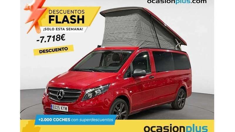 Rojo Usado 2019 Mercedes V200 Marco Polo Monovolumen | 42.182 € (Super precio) - Imagen 1/4