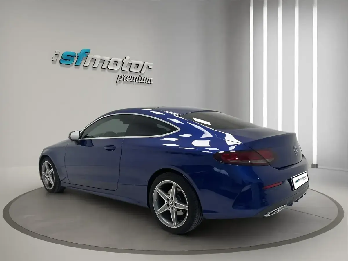 Occasion Mercedes C250 AMG line 204 PK (150 kW) 2016 Blauw Coupé