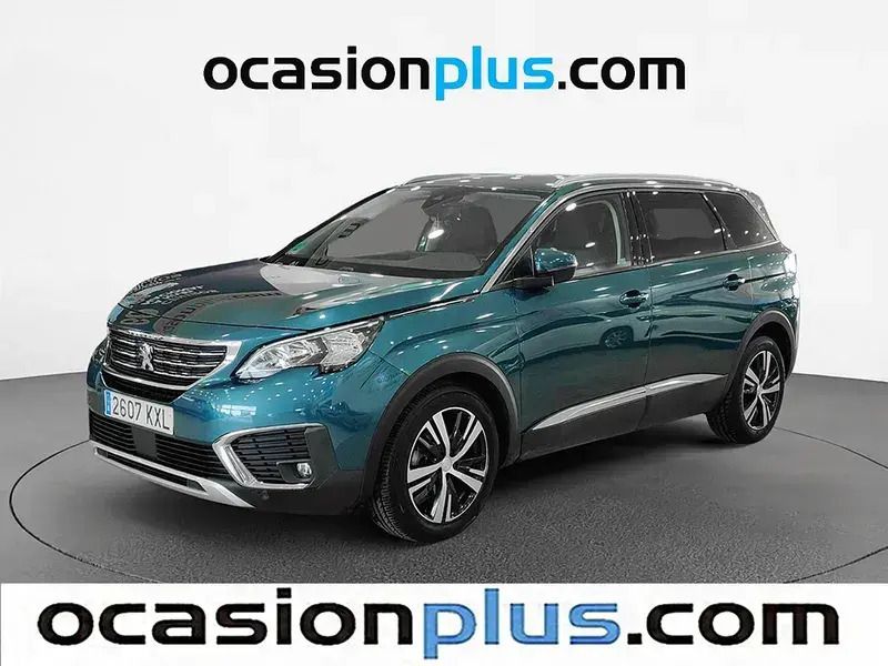 Verde Usado 2019 Peugeot 5008 Allure Monovolumen | 17.719 € (Precio justo) - Imagen 1/4