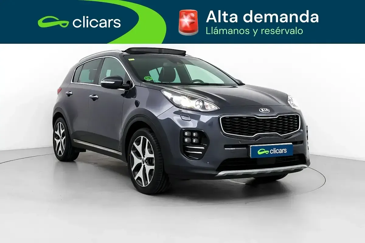 Usado Kia Sportage GT-Line 136 CV (100 kW) 2018 Gris SUV