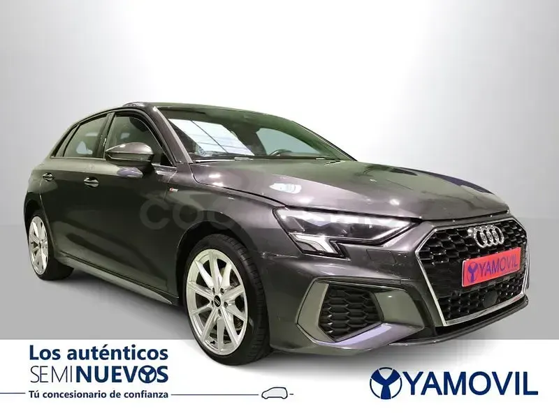 Usado Audi A3 S-Line 204 CV (150 kW) 2021 Gris / plata Berlina