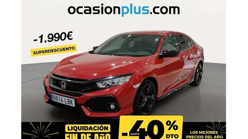 Rojo Usado 2019 Honda Civic Dynamic Utilitario | 15.910 € (Precio justo) - Imagen 1/4