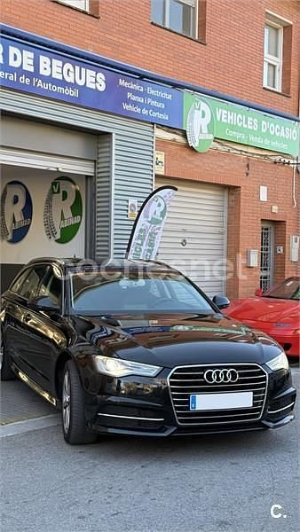 Usado Audi A6 S-Line 190 CV (139 kW) 2016 Negro Familiar