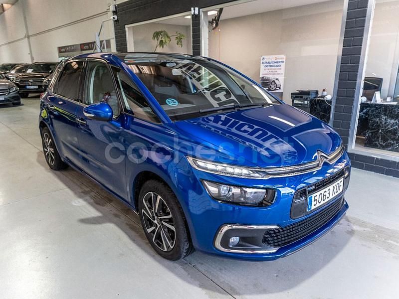 Usado Citroën C4 Picasso PureTech 130 CV (95 kW) 2017 Azul Monovolumen