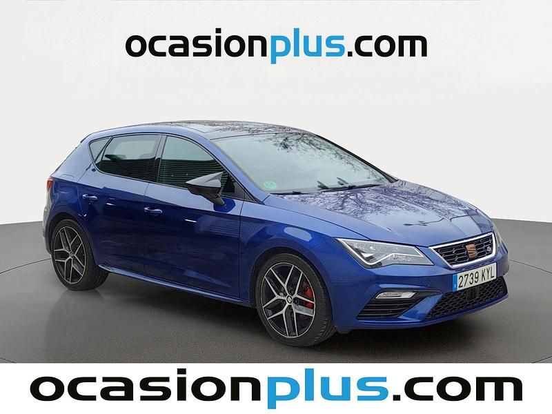 Usado Seat Leon FR 190 CV (139 kW) 2019 Azul Utilitario