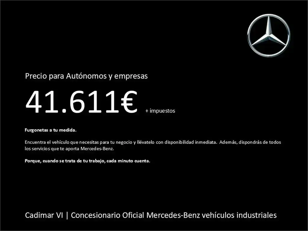Nuevo Mercedes e-Vito 85 kW (116 CV) 2025 Blanco Van