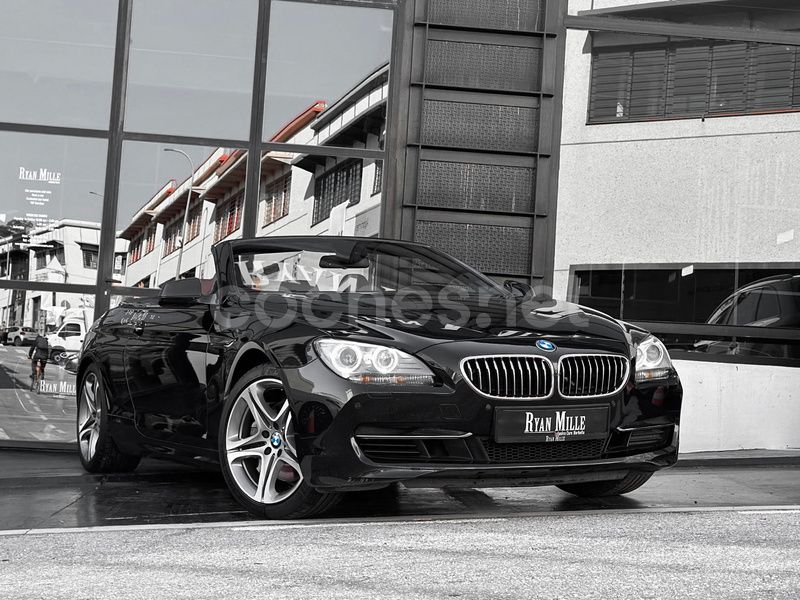 Usado BMW 640 Cabriolet Comfort Edition 320 CV (235 kW) 2011 Negro Descapotable