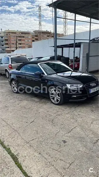 Usado Audi A3 Cabriolet Attraction 110 CV (80 kW) 2015 Negro Descapotable