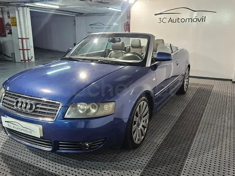 Usado Audi A4 Cabriolet S-Line 163 CV (119 kW) 2003 Azul Descapotable