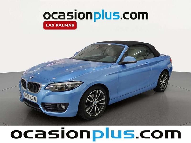 Usado BMW 218 136 CV (100 kW) 2019 Azul Descapotable