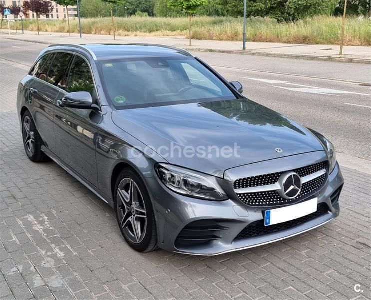 Gris / plata Usado 2019 Mercedes C180 Familiar | 18.800 € (Un poco caro) - Imagen 1/4