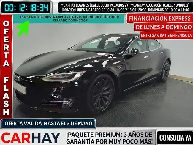 Begagnad Tesla Model S 503 kW (685 HK) 2019 Svart Halvkombi