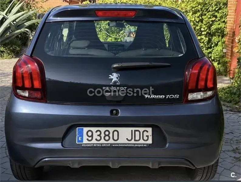 Usado Peugeot 108 Allure 82 CV (60 kW) 2015 Azul Berlina