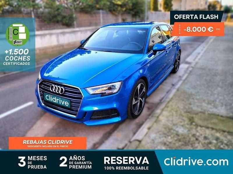 Usado Audi A3 Sportback S-Line 150 CV (110 kW) 2019 Azul Utilitario