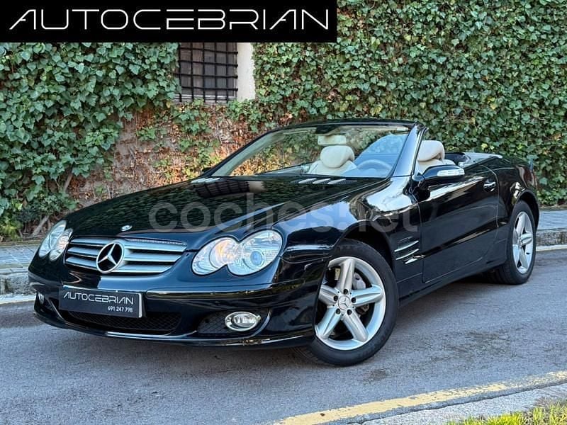 Negro Usado 2007 Mercedes SL500 Descapotable | 24.991 € (Precio justo) - Imagen 1/4