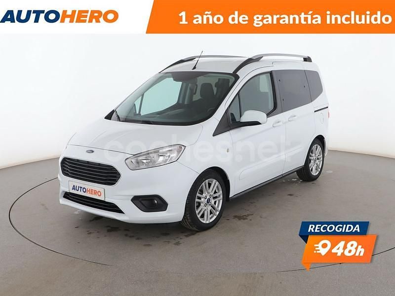 Blanco Usado 2019 Ford Tourneo Courier Titanium Monovolumen | 14.399 € (Precio justo) - Imagen 1/3