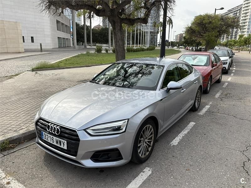 Gris / plata Usado 2018 Audi A5 Sportback Berlina | 21.800 € (Super precio) - Imagen 1/4