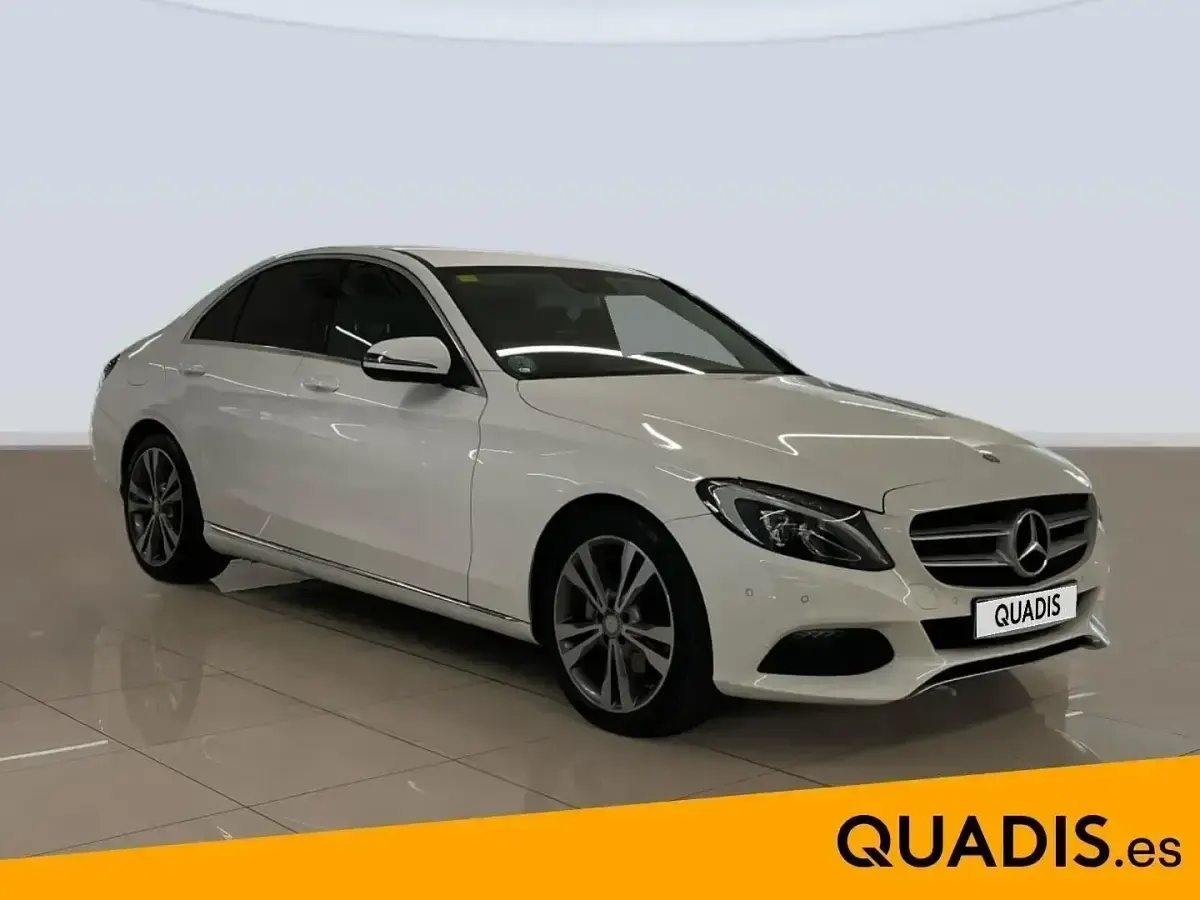 Usado Mercedes C200 136 CV (100 kW) 2016 Blanco Berlina