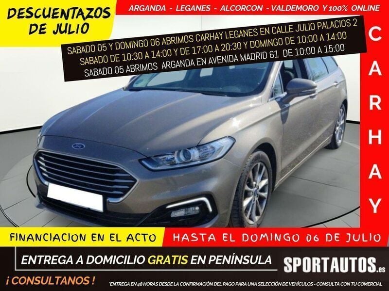 Gris Usado 2020 Ford Mondeo Titanium Berlina | 15.890 € (Precio justo) - Imagen 1/4