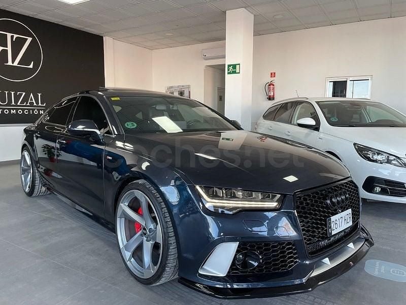 Usado Audi A7 Sportback S-Line 272 CV (200 kW) 2014 Azul Utilitario