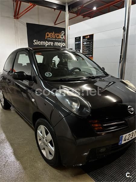 Negro Usado 2004 Nissan Micra Tekna Berlina | 2499 € (Precio justo) - Imagen 1/4