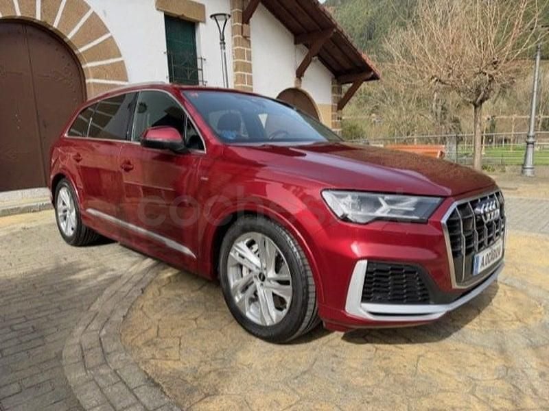 Usado Audi Q7 S-Line 381 CV (280 kW) 2021 Granate SUV