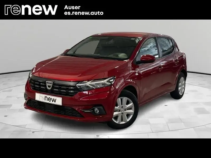 Usado Dacia Sandero Comfort 91 CV (66 kW) 2021 Rojo Berlina