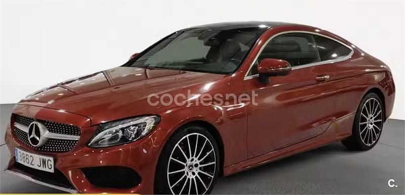 Rojo Usado 2017 Mercedes C220 Coupe | 25.800 € (Precio justo) - Imagen 1/4