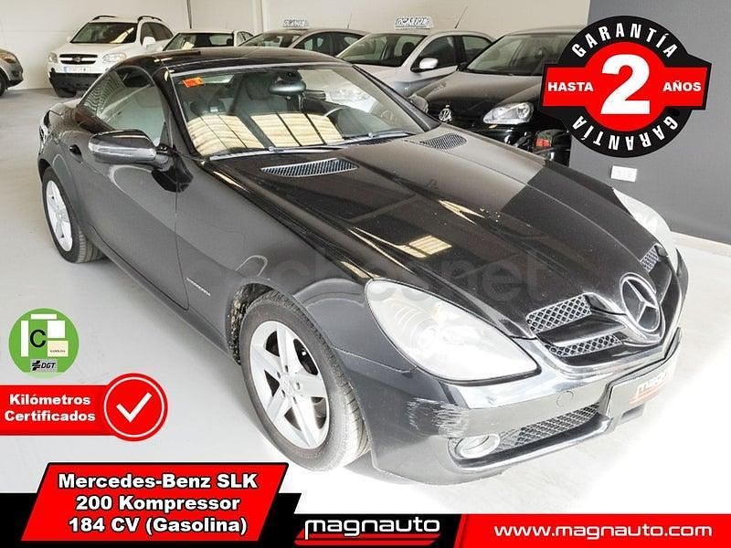 Usado Mercedes SLK200 184 CV (135 kW) 2009 Negro Descapotable