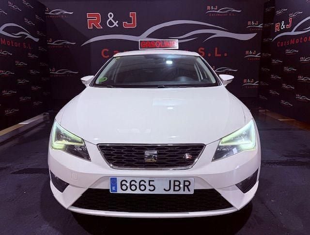 Usado Seat Leon FR 125 CV (91 kW) 2015 Blanco Berlina