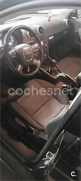 Usado Audi A3 Ambiente 105 CV (77 kW) 2013 Negro Berlina