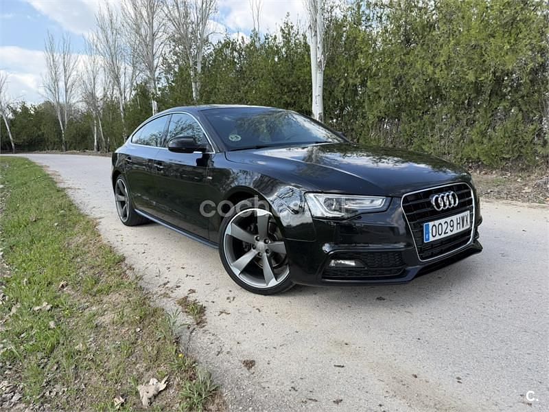 Usado Audi A5 Sportback Advanced 150 CV (110 kW) 2014 Negro Utilitario