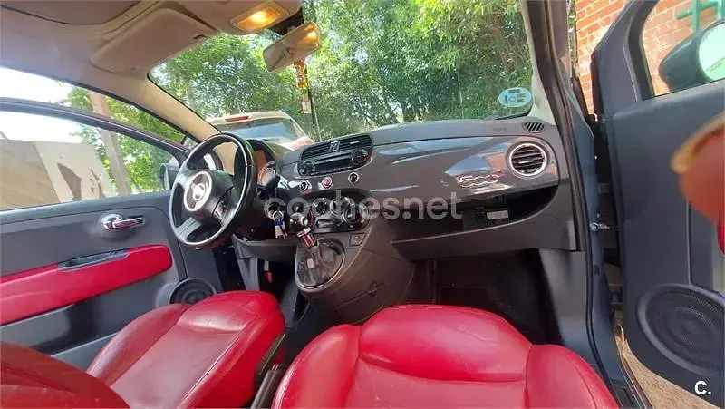 Usado Fiat 500C 85 CV (62 kW) 2011 Negro Descapotable