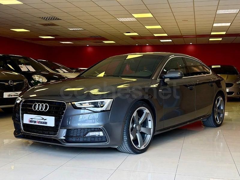 Usado Audi A5 Sportback S-Line 150 CV (110 kW) 2015 Gris / plata Utilitario