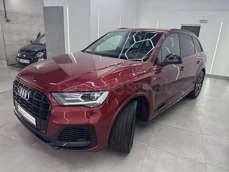 Usado Audi Q7 S-Line 381 CV (280 kW) 2020 Granate SUV