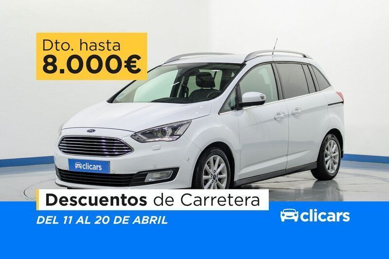 Blanco Usado 2015 Ford Grand C-Max Titanium Monovolumen | 10.990 € (Precio justo) - Imagen 1/4
