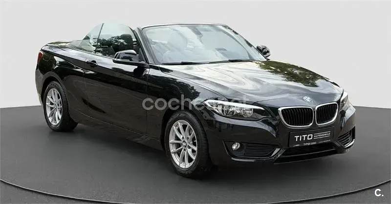 Usado BMW 218 136 CV (100 kW) 2015 Negro Descapotable