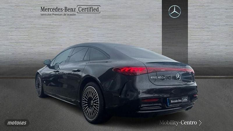 Usado Mercedes EQS450+ AMG line 264 kW (360 CV) 2023 Verde olivo mate Berlina