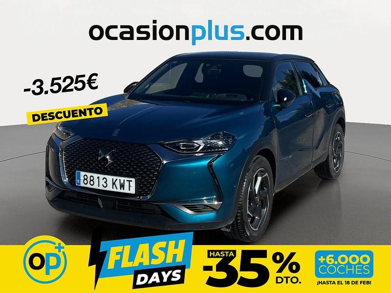 Usado DS Automobiles DS3 Crossback Grand Chic 130 CV (95 kW) 2019 Azul SUV