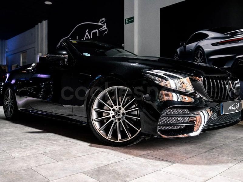 Usado Mercedes E220 194 CV (142 kW) 2018 Negro Descapotable