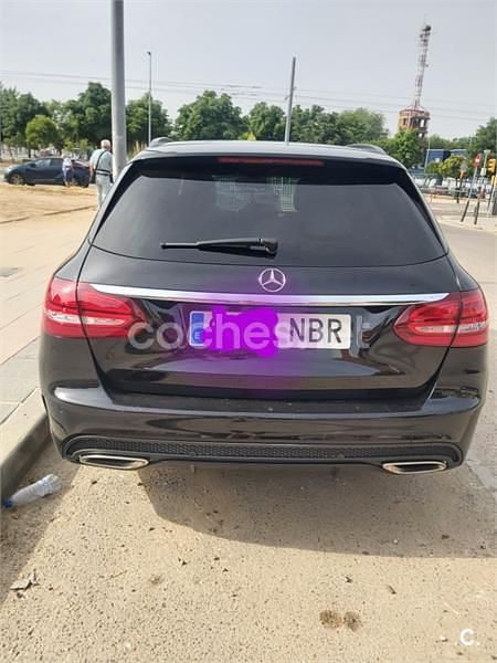 Usado Mercedes C180 AMG line 156 CV (114 kW) 2016 Negro Familiar