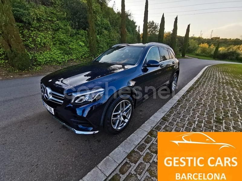 Usado Mercedes GLC250 AMG line 204 CV (150 kW) 2016 Azul SUV