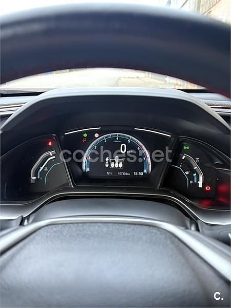 Rojo Usado 2019 Honda Civic Elegance Berlina | 18.500 € (Precio justo) - Imagen 1/4