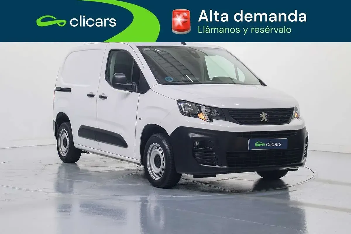 Usado Peugeot Partner S 102 CV (75 kW) 2022 Blanco Monovolumen