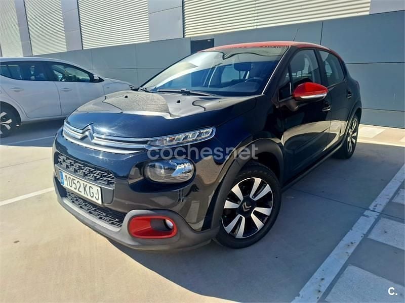 Usado Citroën C3 PureTech 82 CV (60 kW) 2017 Negro Berlina