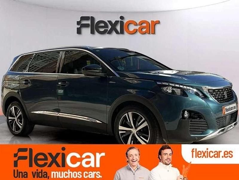 Azul Usado 2018 Peugeot 5008 GT-line Monovolumen | 18.890 € (Precio justo) - Imagen 1/4