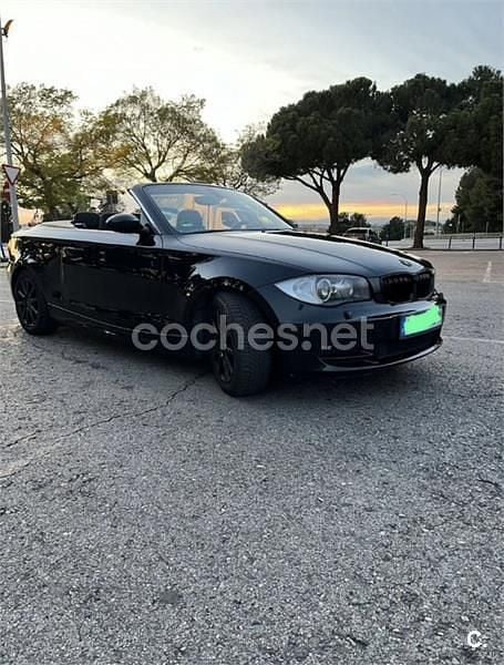 Negro Usado 2008 BMW 118 Cabriolet Descapotable | 7000 € (Buen precio) - Imagen 1/4