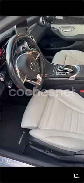 Usado Mercedes C400 AMG line 333 CV (244 kW) 2015 Gris / plata Familiar