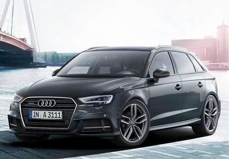 Gris Usado 2016 Audi A3 Sportback Utilitario | 16.999 € (Precio justo) - Imagen 1/4