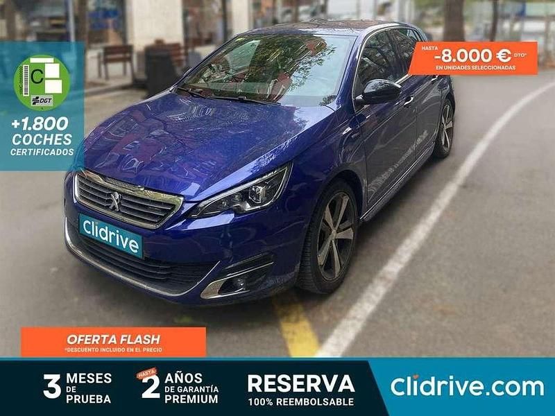 Usado Peugeot 308 GT-line 131 CV (96 kW) 2015 Azul Utilitario